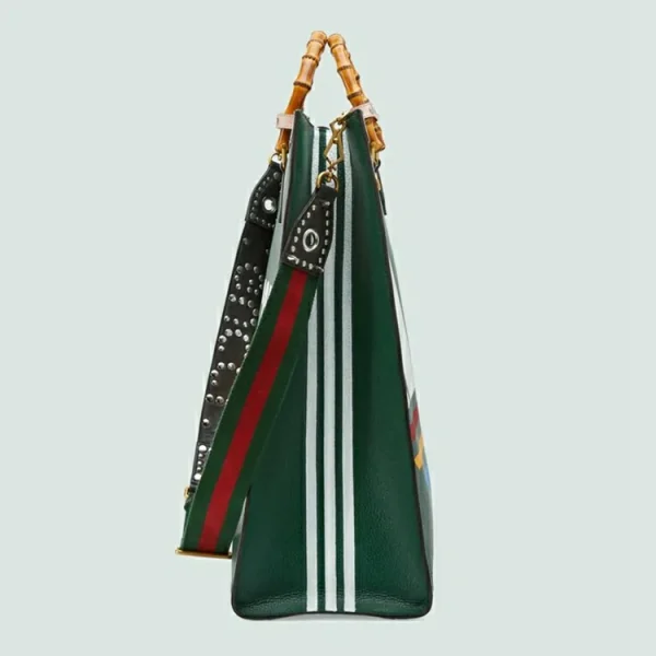 GUCCI Adidas X Diana Maxi Tote - Mørkegrønt læder