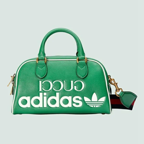 GUCCI Adidas X Medium Duffle Bag - Grønt Læder