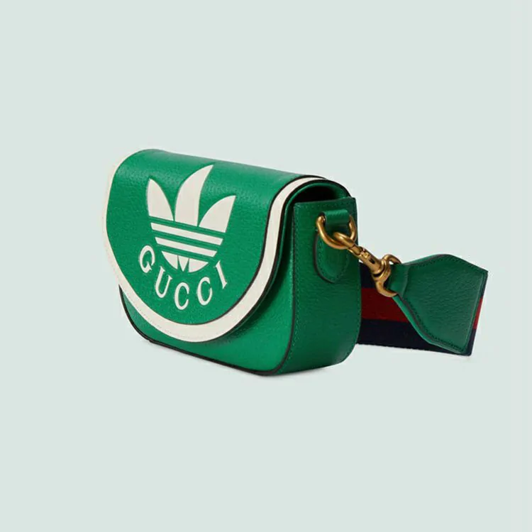 GUCCI Adidas X Mini Taske - Grønt Læder