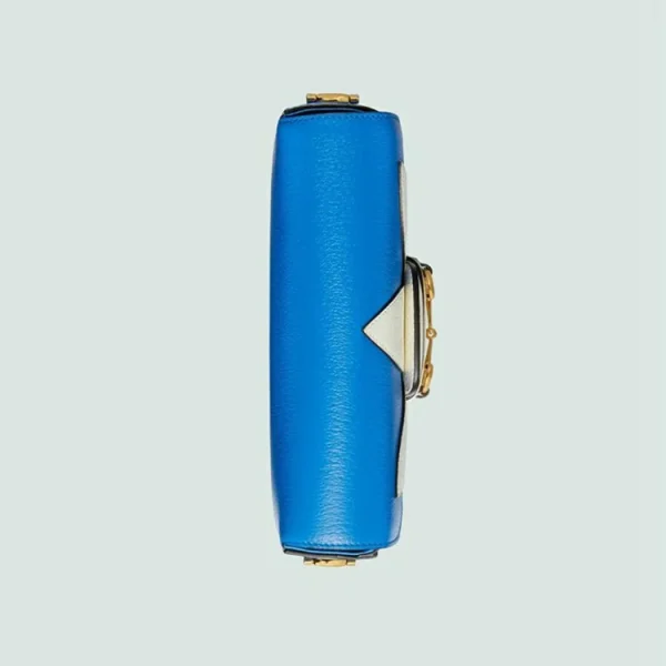 GUCCI Adidas X Small Horsebit Skuldertaske - Bright Blue Læder