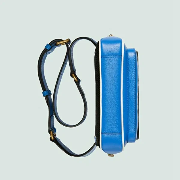 GUCCI Adidas X Trefoil bæltetaske - Bright Blue Læder