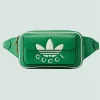 GUCCI Adidas X Trefoil bæltetaske - Grønt læder