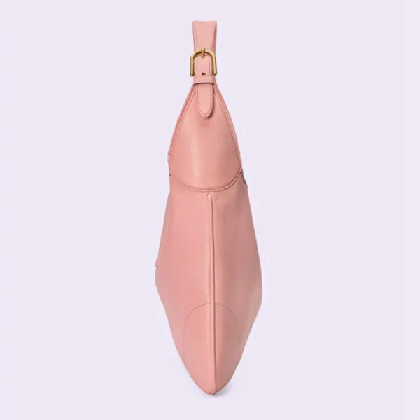 GUCCI Aphrodite Medium Skuldertaske - Lys Pink Læder