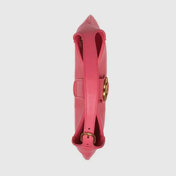 GUCCI Aphrodite Medium Skuldertaske - Pink Læder