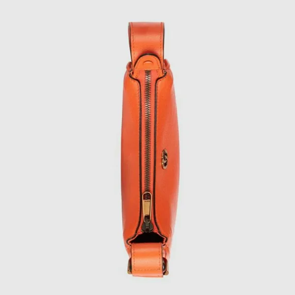 GUCCI Aphrodite Mini Skuldertaske - Orange Læder