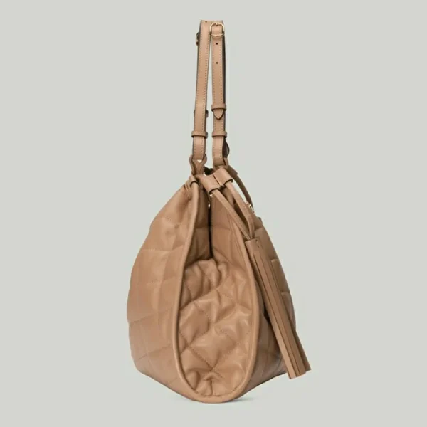 GUCCI Deco Medium Tote Bag - Rose Beige Læder