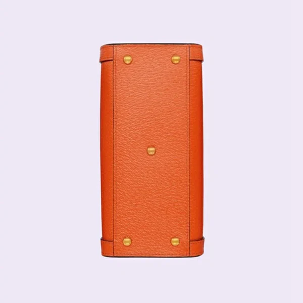 GUCCI Diana Mini Tote Bag - Orange Læder