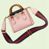 GUCCI Diana Mini Tote Bag - Pink Læder