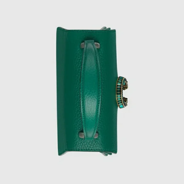 GUCCI Dionysus Mini Top Håndtag Taske - Mørkegrønt Læder