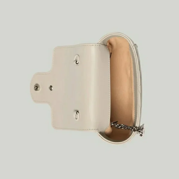 GUCCI GG Marmont Matelassé bæltetaske - Hvidt læder