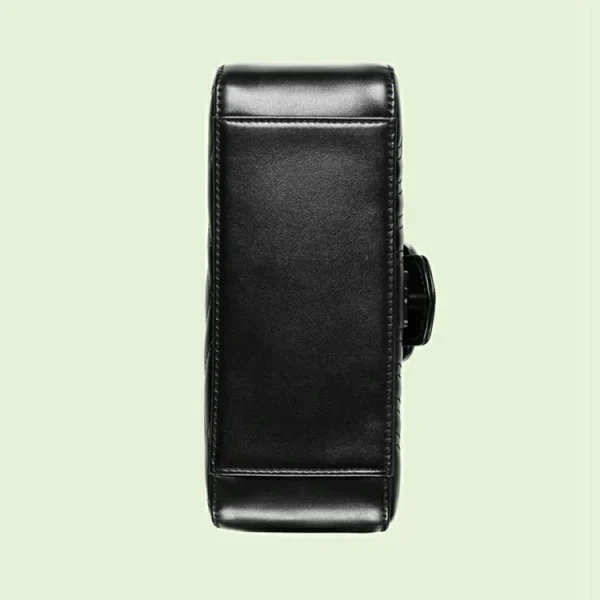 GUCCI GG Marmont Mini Top Håndtag Taske - Sort Læder