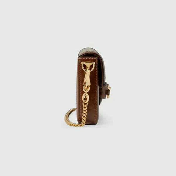 GUCCI Horsebit 1955 Mini Taske - Beige And Ebony Supreme
