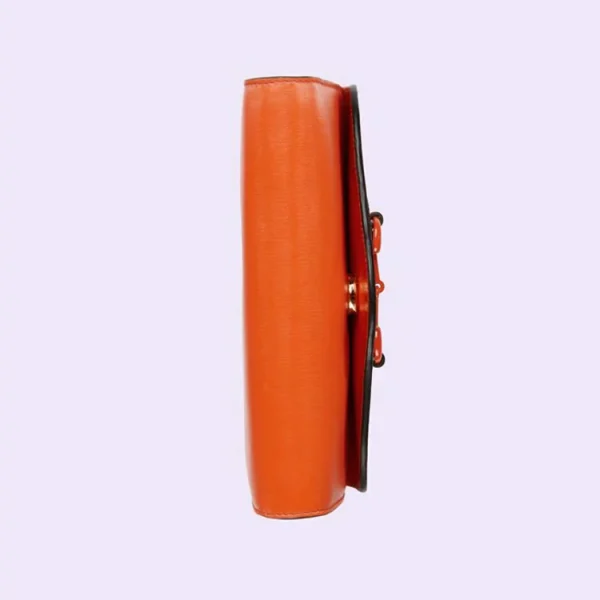 GUCCI Horsebit 1955 Mini Taske - Orange Læder