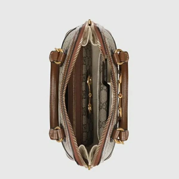 GUCCI Horsebit 1955 Small Top Handle Bag - GG Supreme