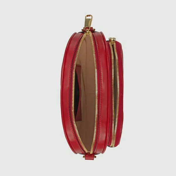 GUCCI Interlocking G Mini Heart Skuldertaske - Rødt Læder