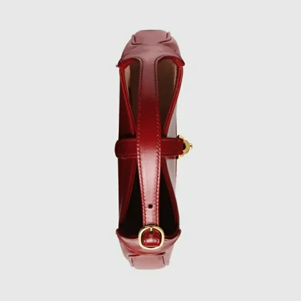GUCCI Jackie 1961 Mini Skuldertaske - Rødt Læder