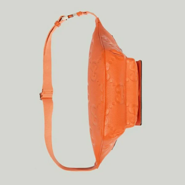 GUCCI Jumbo GG bæltetaske - Orange Læder