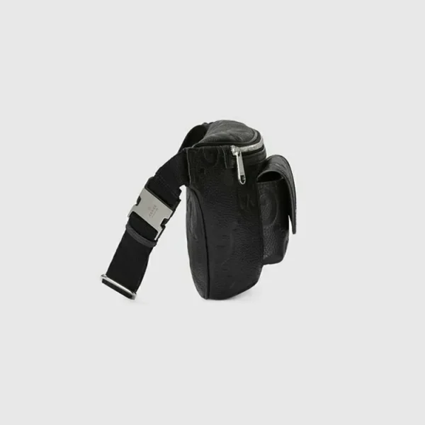 GUCCI Jumbo GG bæltetaske - sort læder