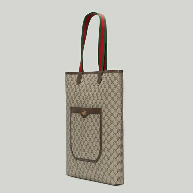 GUCCI Ophidia GG Stor mulepose - Beige And Ebony Supreme