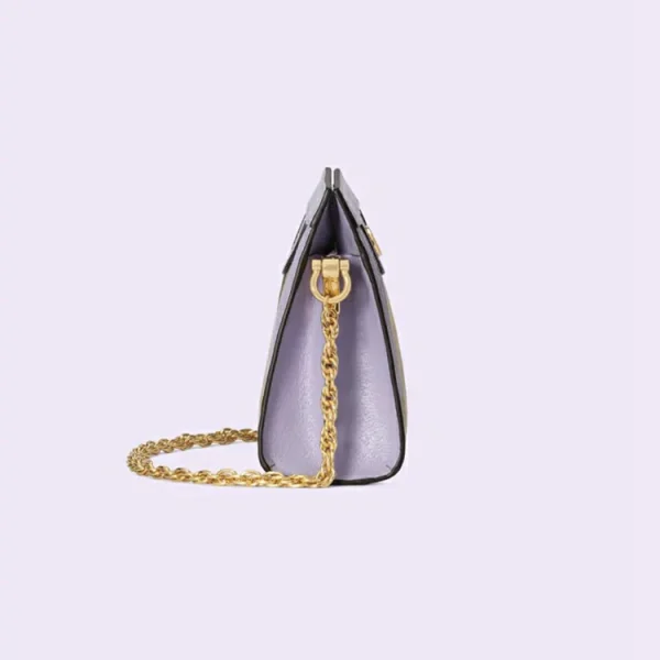 GUCCI Ophidia Jumbo GG Lille skuldertaske - Camel And Lilac Canvas