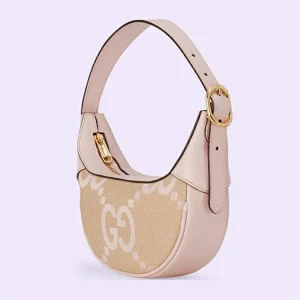 GUCCI Ophidia Jumbo GG Minitaske - Camel And Pink Canvas