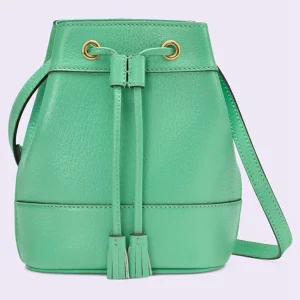 GUCCI Ophidia Mini Bucket Bag Med Dobbelt G - Mint Læder