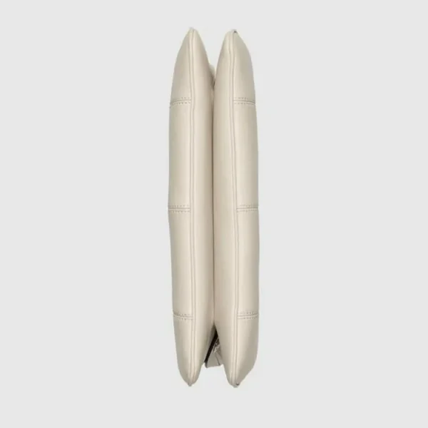 GUCCI Petite GG Lille mulepose - Hvidt læder