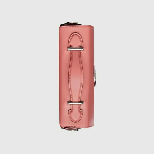 GUCCI Petite GG Mini Skuldertaske - Pink Læder