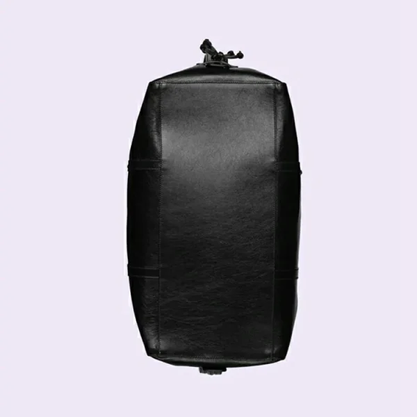 GUCCI Stor mulepose Med Tonal Dobbelt G - Sort Læder