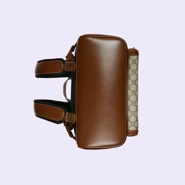 GUCCI rygsæk med sammenlåsende G - beige og ibenholt Supreme